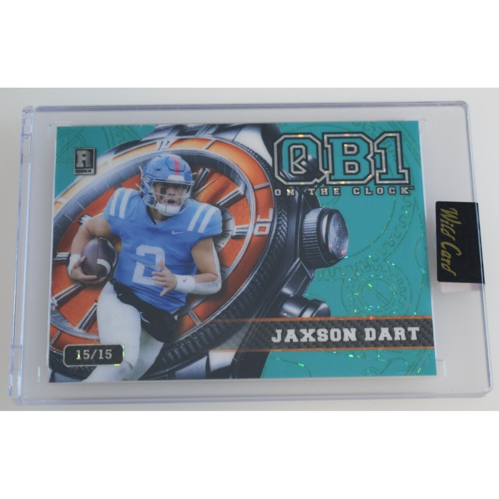 2024 Wild Card QB1 On the Clock Breakers Brick Jaxson Dart Teal Orange #15/15